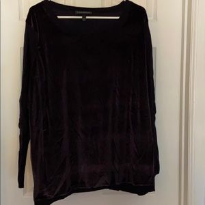 Deep Purple Velvet Sweater